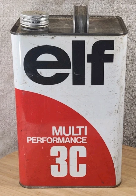 Ancien Bidon d'Huile BP ENERGOL Oil France Vintage oil can vert vtg