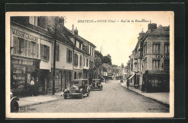 CPA Breteuil-s.-Noye, Rue de la République