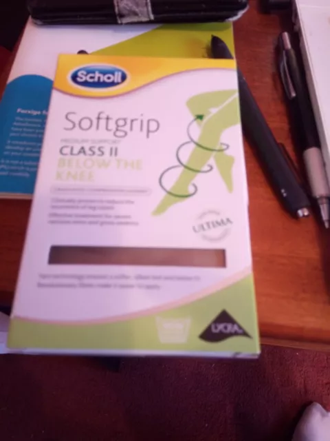 scholl softgrip class 2 Below Knee Compression Hosiery Natural XLarge