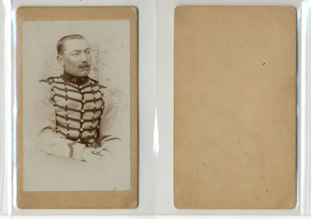 SOLDAT MILITAIRE 8ème RÉGIMENT DE DRAGONS, CDV BRUANT à MEAUX SOLDAT MILITAIRE 8ème RÉGIMENT DE DRAGONS, CDV BRUANT à MEAUX