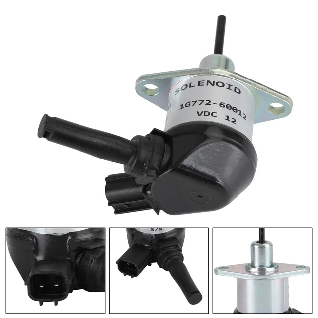 1G772-60012 Carburant Arrêt Solénoïde Pour Kubota V3300 V3600 1G772-60014 12V