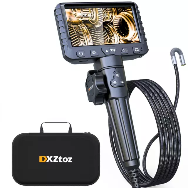 Professional Mechanic Endoscope with Ultra Thin Articulated Snake Inspection Ca