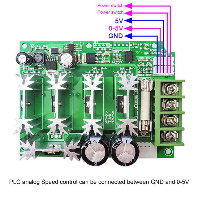 1250B Interruttore Di Velocit&agrave; Elettronico PWM Monitor Dimmer Governatore 12V DC Regolatore Di Velocit&agrave; Del Motore Per Ventilatori Di Appare | Leroy Merlin