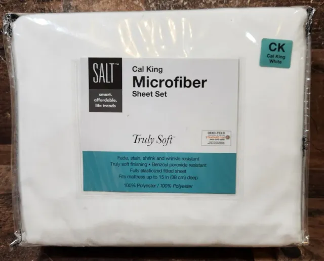 Salt Bed Bath And Beyond Microfiber Sheet Set Cal King