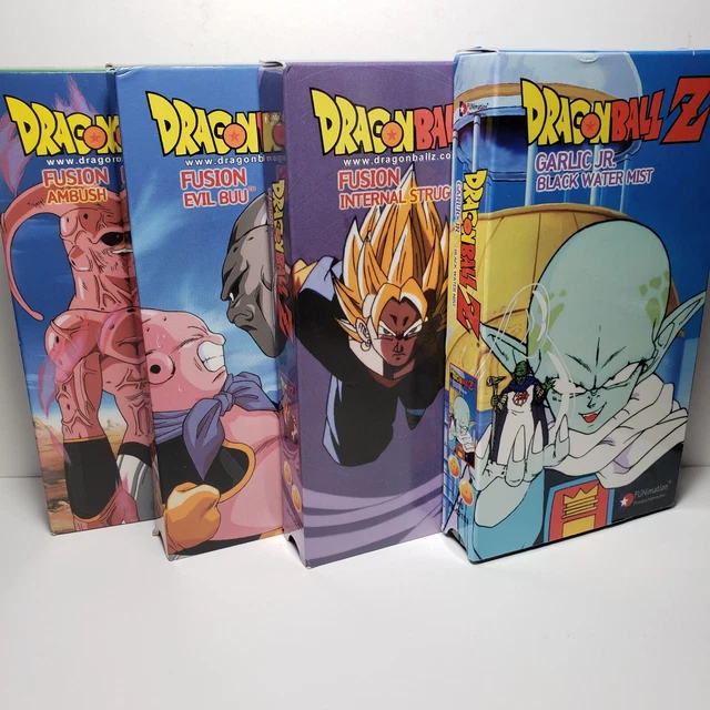 LOT OF 4 Dragon Ball Z VHS Tapes 32002 Fusion & 11999 Garlic Jr