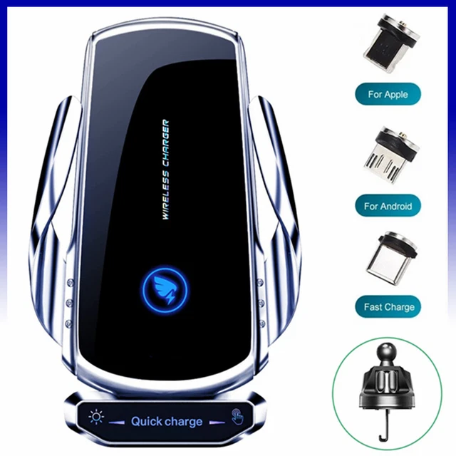 15W Qi Ladegerät Auto KFZ Handy Halterung Induktions Clamping Wireless Charger