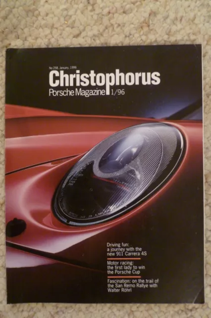 1996 Porsche Christophorus Magazine English #258 January 1996 1/96 RARE L@@K