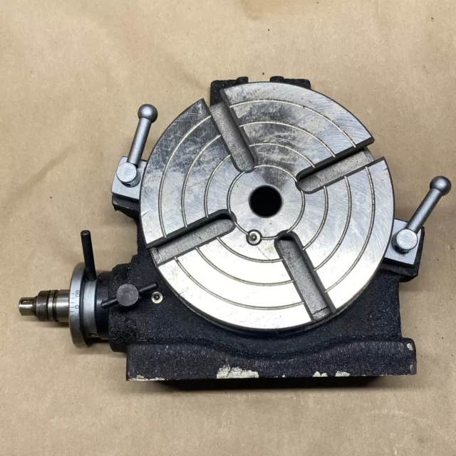 Rotary Table Hv6 150 Mm / 6" ( 4 Slot) For Milling Machine For Parts