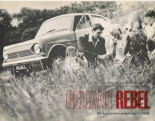 Reliant Rebel 600cc Saloon 1965-66 UK Market Foldout Sales Brochure