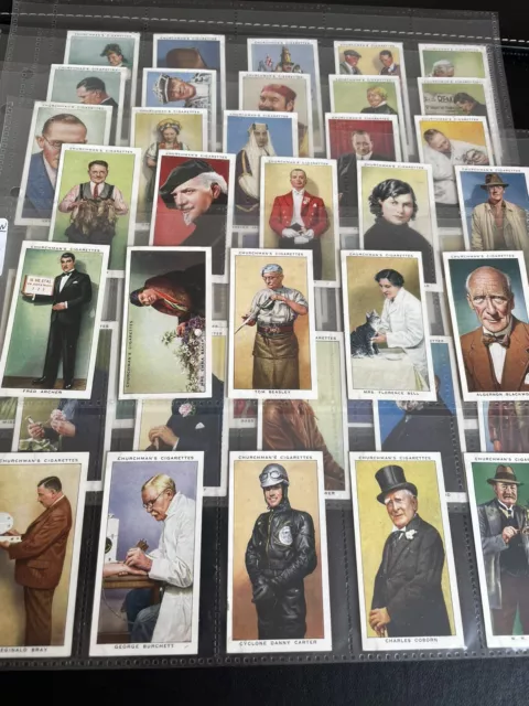 Churchman Cigarette Cards In Town Tonight 1938 Full Set of 50 VG!!