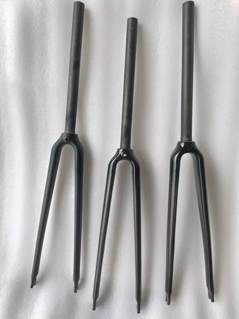 700C fork carbon fibre bicycle road bike 1 inch（25.4mm）forks rigid fork -defects