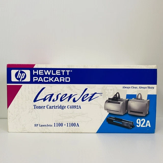 Toner Noir Compatible HP LaserJet 1100/3200 - Lot De 5 Cartouches C4092A (92A), Marque DUSTON