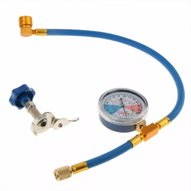 Car Auto Air Conditioning Refrigerant AC R134A Recharge Hose Gauge Kit Universal