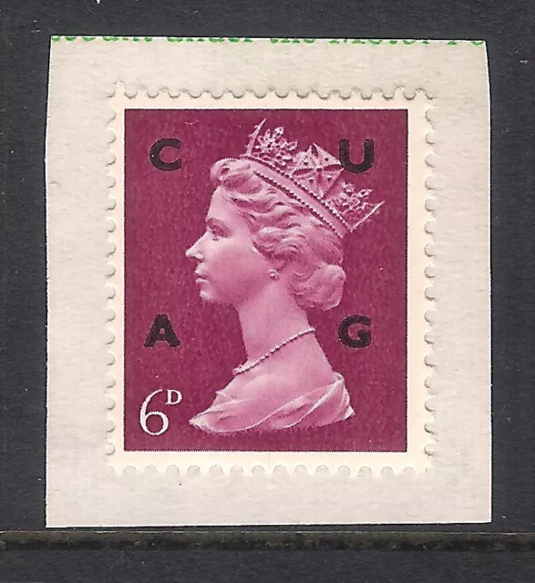 GB 6d Machin Commercial Overprint C U A G On Piece A758