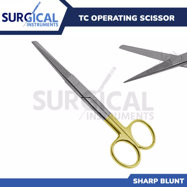 T/C Operating Scissors S/B 5.5" Straight Surgical Dental Veterinary German Grade