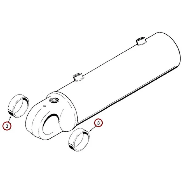 D144421 Backhoe Boom Cylinder Tube Bushing Fits Case 580K 580SK