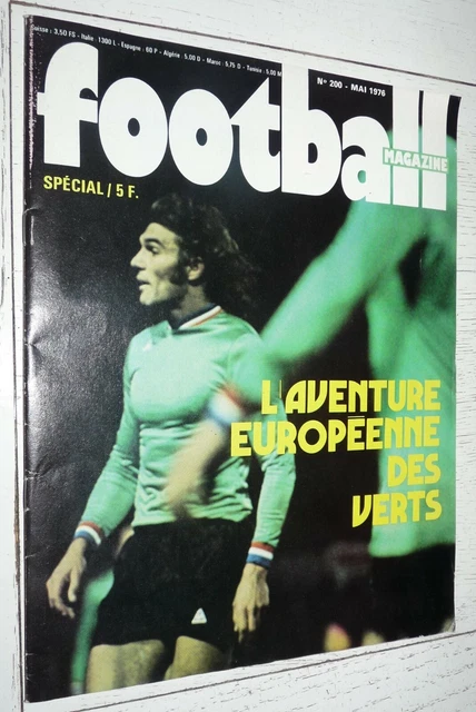 Fiche Football Onze Mondial 1992 - AS Saint-Etienne ASSE - Glasgow 76