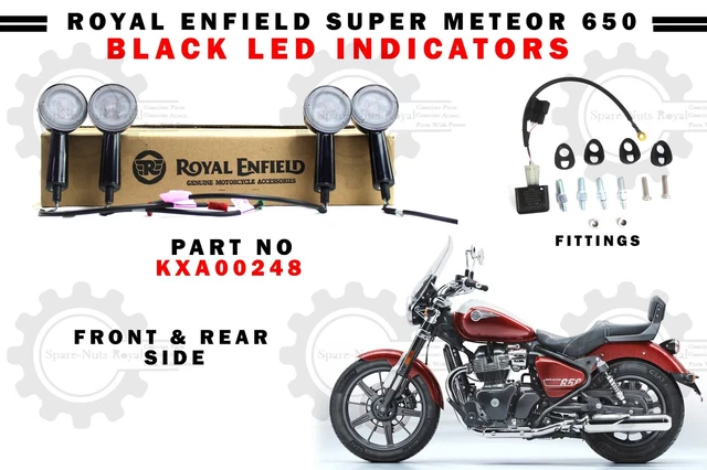 Kit Feux Anti-Brouillard LED Argenté Pour Royal Enfield Super Meteor 650 - Neuf