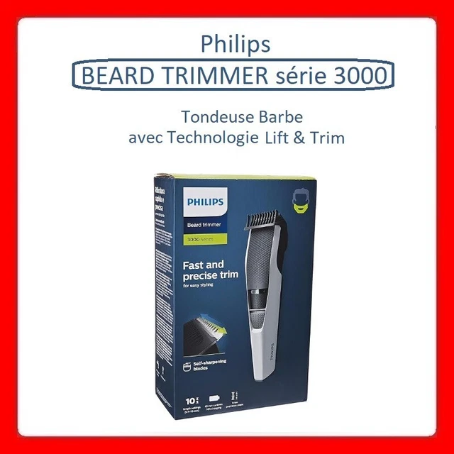 Tondeuse à Barbe Rechargeable Série 3000 BT3206/14 - Technologie Lift & Trim - Neuf - Noir Et Blanc