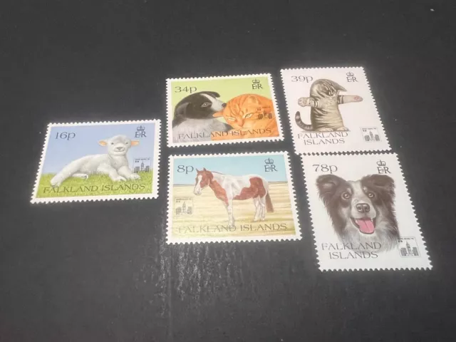 Falkland Islands 1993 Farm Animals set of 5 SG691-695 Sc 588-592 MNH CV $11.00