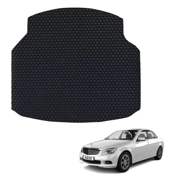 Mercedes C Class Saloon 2007-2014 Tailored Rubber Car Boot Liner Protector Mat