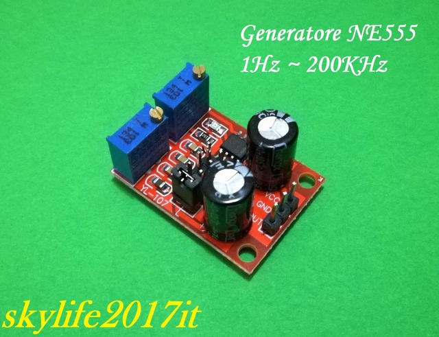 Generatore di Onda Quadra con NE555 Astabile Generatore di Onda Quadra con NE555 Astabile