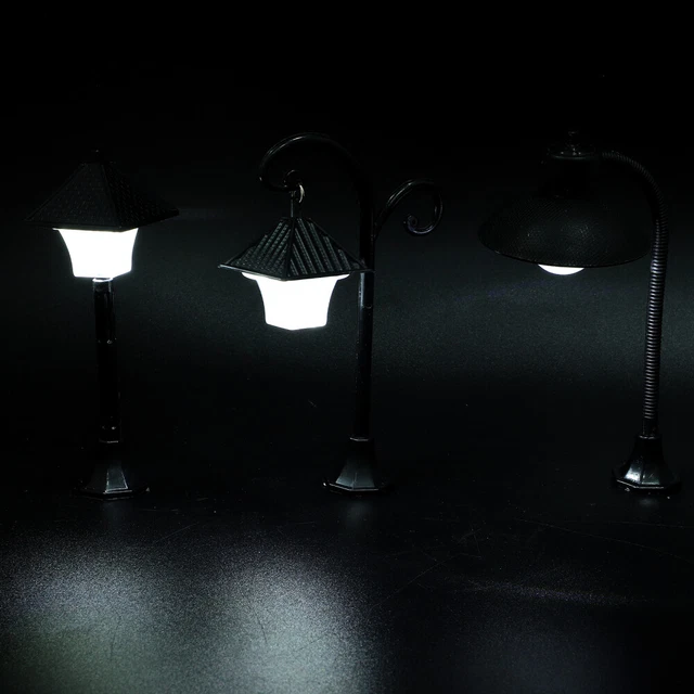 6 Pcs Plastic Child Model Railroad Lighting Village Fairy Lamp