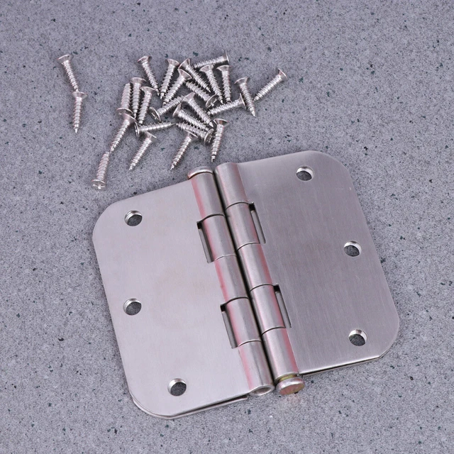 Kit 2 Cerniere Nascoste In Acciaio Inox 8.8x7.7cm – Girevoli Per Porte, Mobili E Armadietti, Facili Da Montare, Antiruggine
