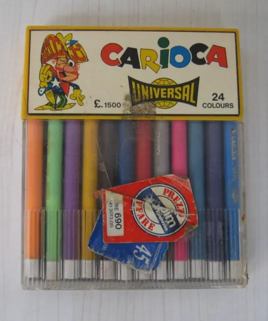 Carioca Universal 24 Pennarelli Vintage 60-70 Prezzo Upim L. 690 Pubblicitario