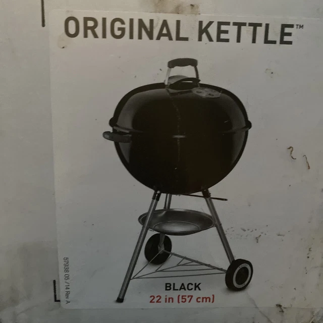 New Weber 741093 22" Original Kettle Charcoal Grill Black Free Shipping