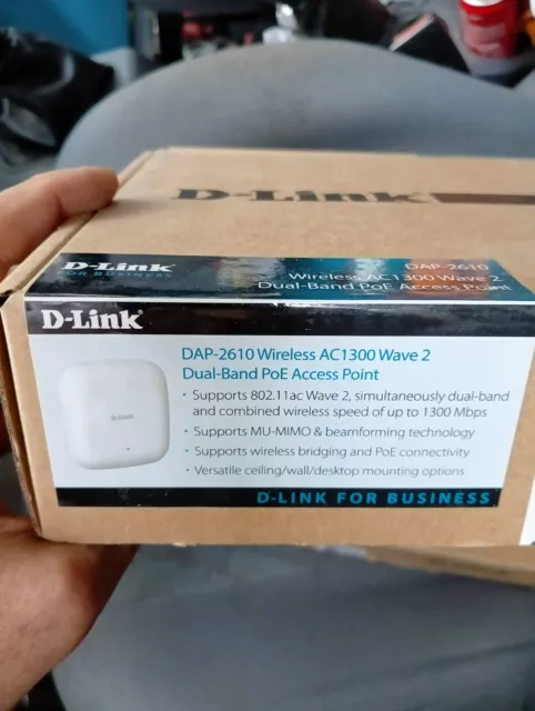 D-Link DAP-2610 Access Point Wireless AC1300 Wave 2, DualBand PoE (J3P)