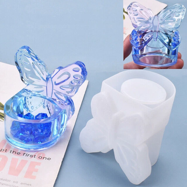 Silikon 3D Schmetterling Tee Licht Kerze Halter Harz Form Epoxid Gießen Handwerk