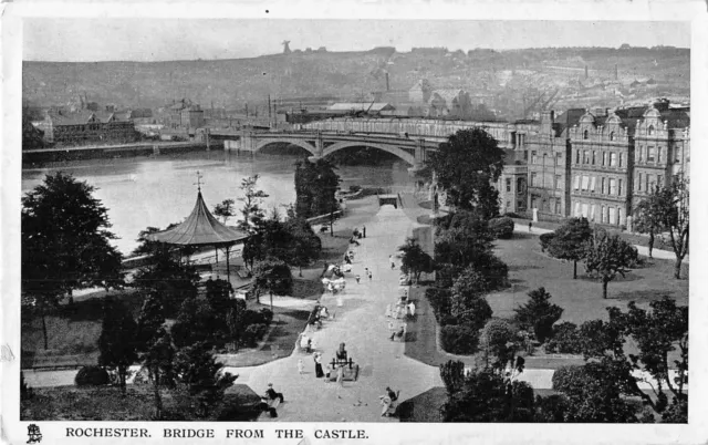 uk26541 bridge from the castle rochester  real photo uk