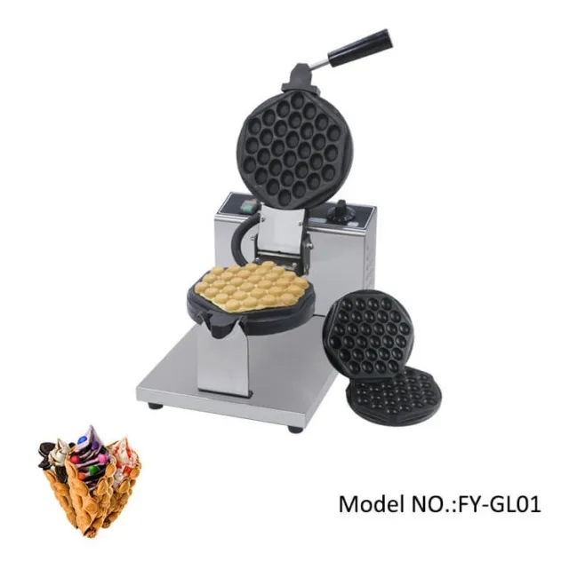 GoodLoog Commercial Waffle Maker Machine Electric Non-Stick Bubble Waffle 1.7KW