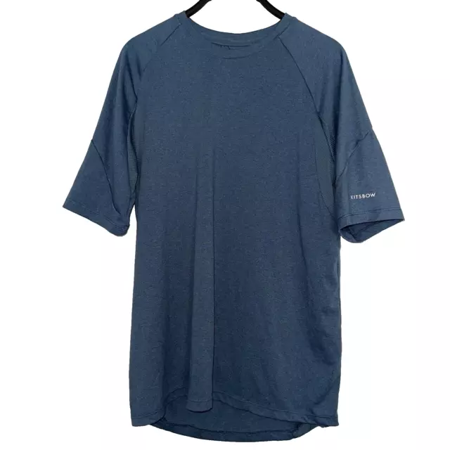 Kitbow Para hombre L Superflow Cooling Camiseta Azul Mineral Rendimiento