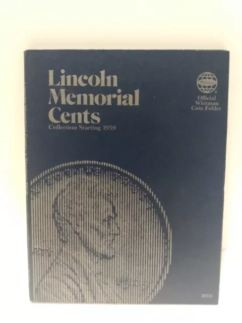 Whitman Lincoln Memorial Cents Penny Coin Folder 1959-1996 # 1 Album Book 9000