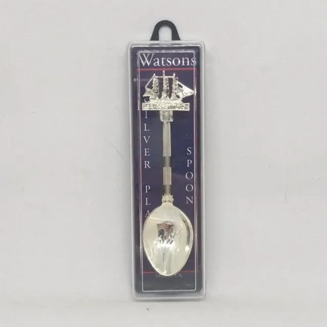 Vintage Watson USS Constitution Silver Plated Collectable Spoon-Boston-In Box