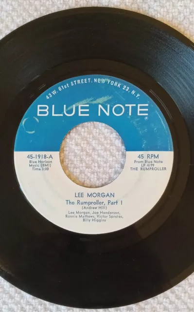 Lee Morgan, The Rumproller 1 & 2, Bluenote 45-1918, 45rpm, Nice! Hear