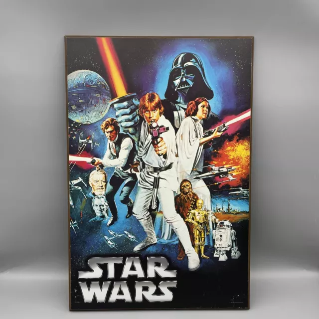 Star Wars Wood Poster Plaque 19" X 13" Silver Buffalo LLC Disney 2015 Lucasfilms