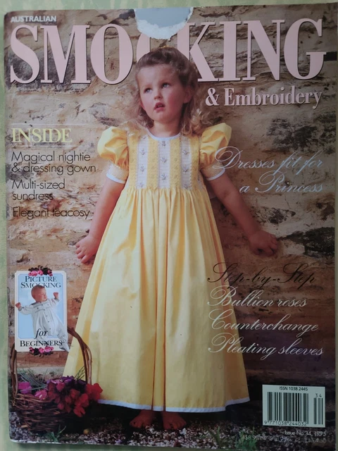 Australian Smocking & Embroidery Magazine 34 Dresses for Princess patterns 1995