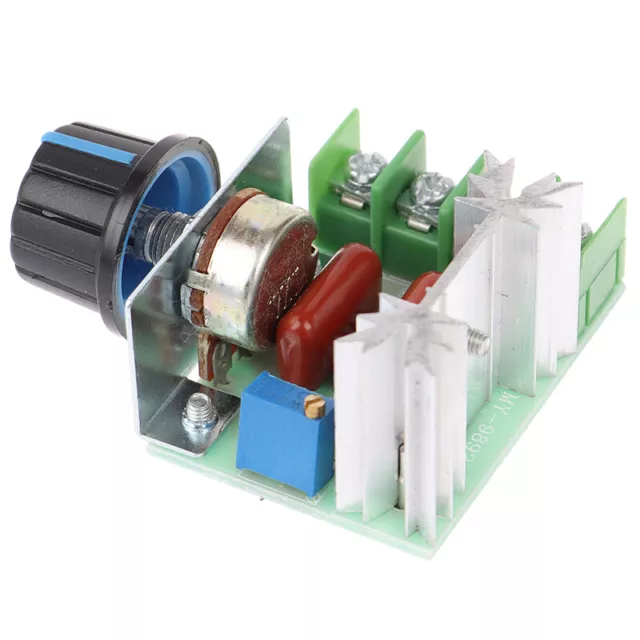 1Pc 50-220V 2000W Speed Controller Dimmers SCR Voltage Regulator Thermostat T.FR