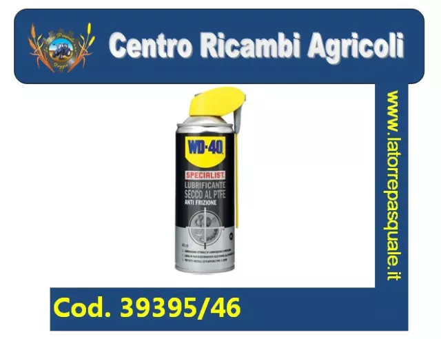 39395/46 Wd40 Wd 40 Lubrificante Secco Al Ptfe Antifrizione 400Ml