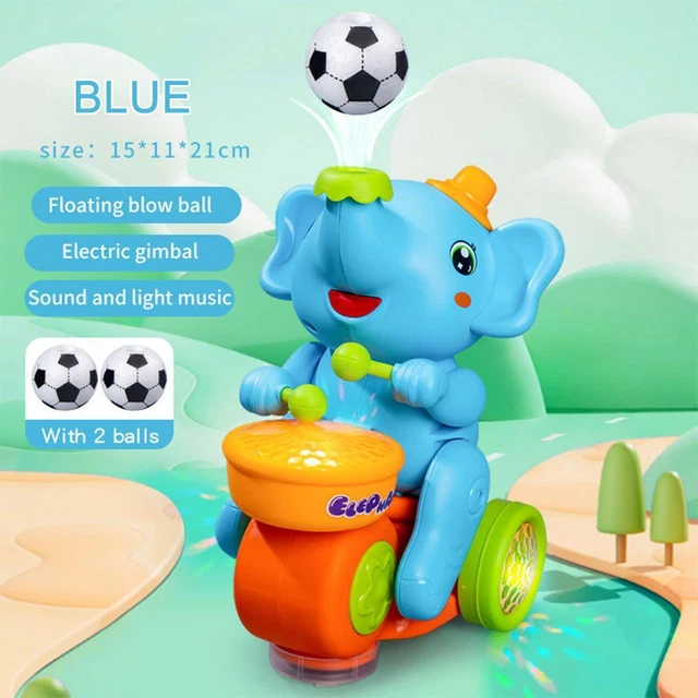 CART ELEPHANT MUSICIAN Toy Baby Drum Set Early Learning Walking Drum