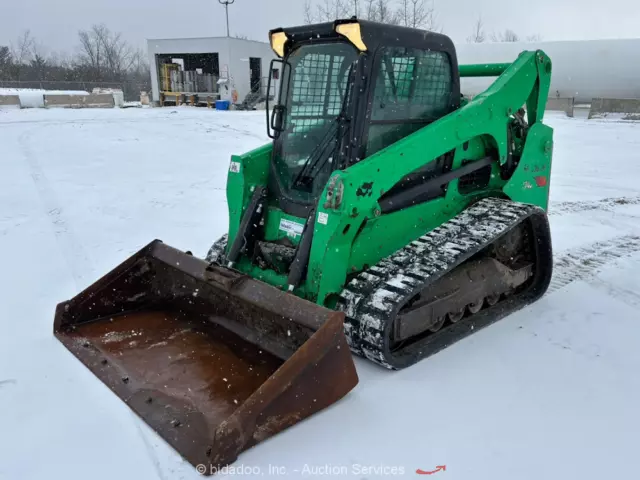 2018 Bobcat T740 Skid Steer Track Crawler Loader Heated Cab Q/C Aux Hyd bidadoo