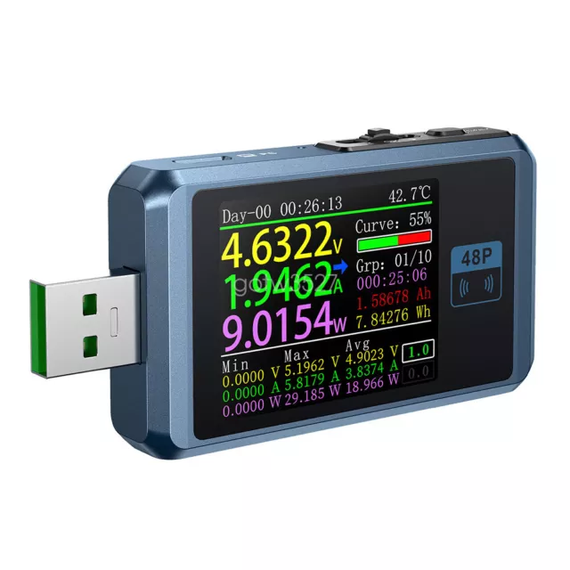 FNIRSI FNB48P USB Tester Voltmeter Ammeter TYPE-C FastCharge Detection Trigger