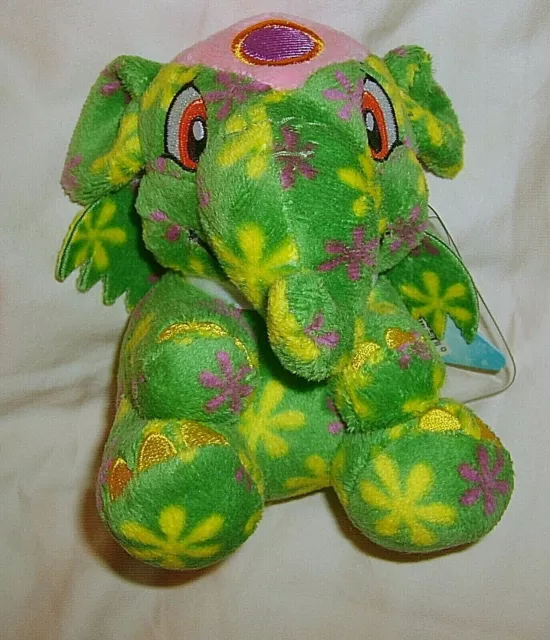 Neopets DISCO ELEPHANTE, Series 5 Plushie, Keyquest code Unused/Sealed NEW