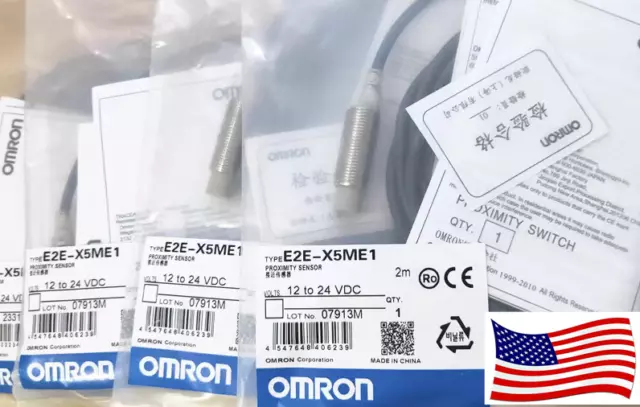 New Sealed Omron E2E-X5ME1 Proximity Switch Sensor 12-24VDC--US Stock