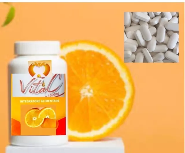 Vitac Vitamine C  1000 Mg With Ascorbic Antioxydant  Super  Efficace X 2 Boîtes