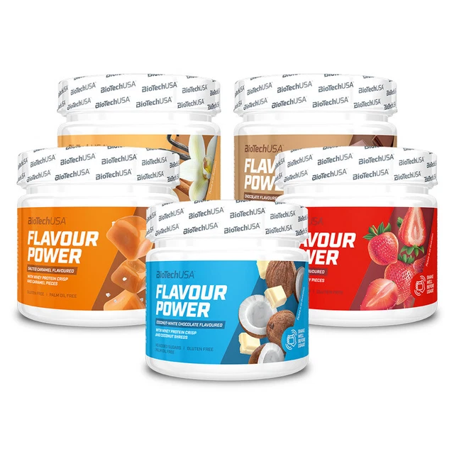 BioTechUSA Flavour Power - 160 g - Aromapulver Geschmack Aroma Flavor mit Inulin