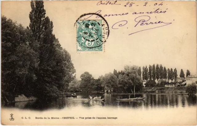 CPA AK Creteil Bords de la Marne-View taken from the old dam FRANCE (1282326)